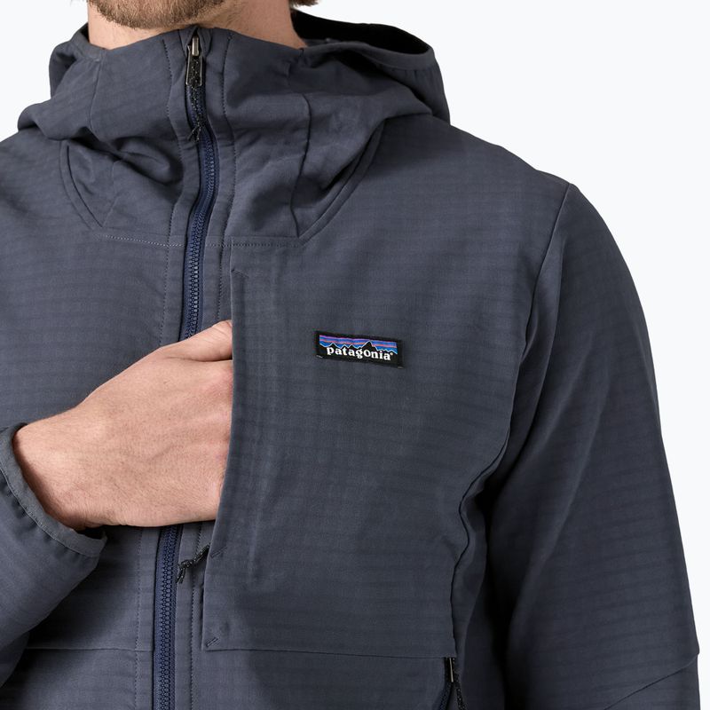 Bluza męska Patagonia R1 TechFace Hoody smolder blue 12