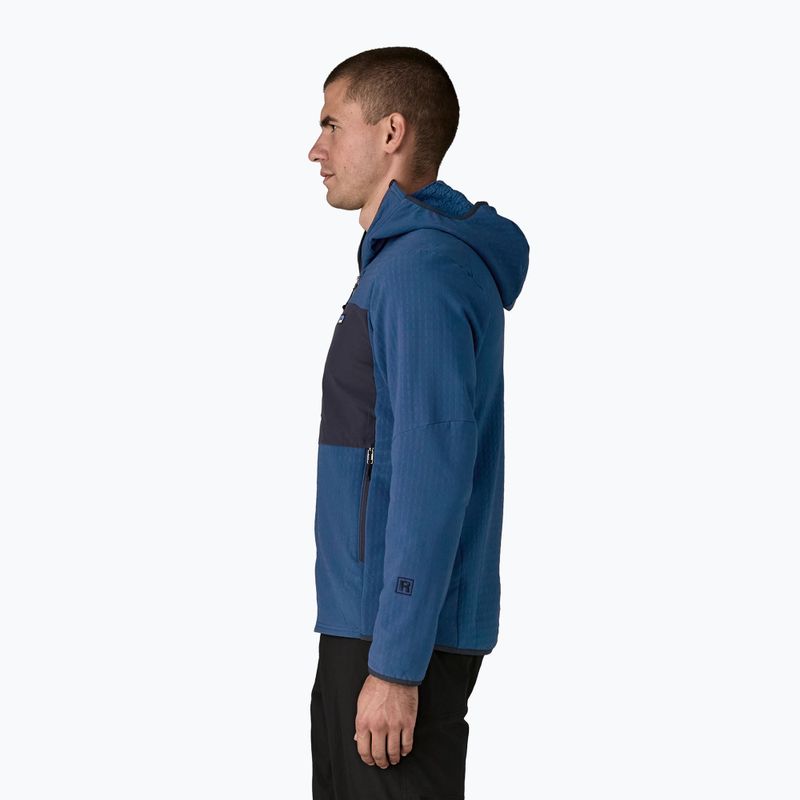 Kurtka softshell męska Patagonia R2 TechFace Hoody clement blue 4
