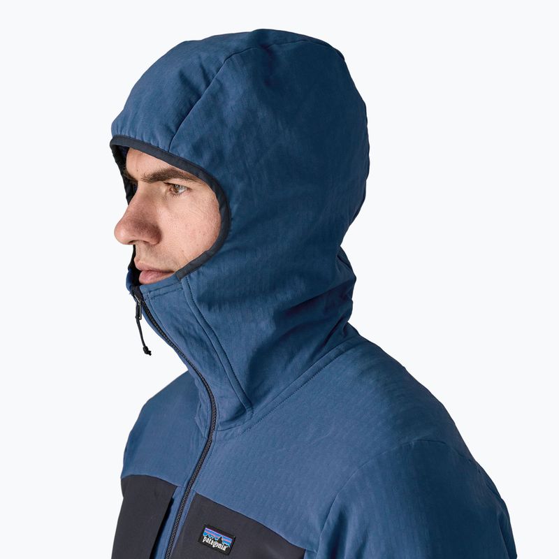 Kurtka softshell męska Patagonia R2 TechFace Hoody clement blue 5