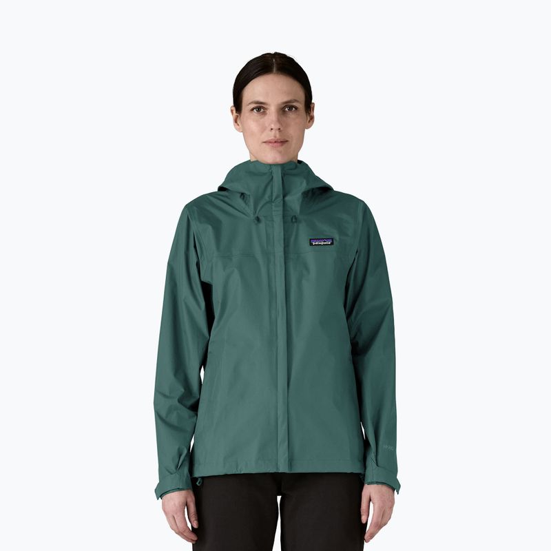 Kurtka przeciwdeszczowa damska Patagonia Torrentshell 3L Rain cascade green