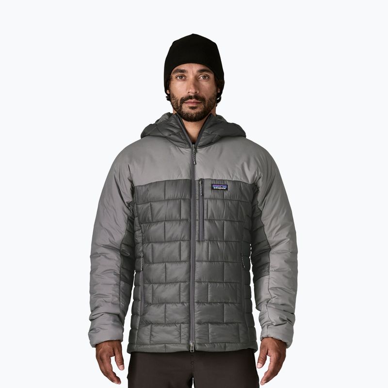 Kurtka ocieplana męska Patagonia Hi-Loft Nano Puff Hoody forge grey