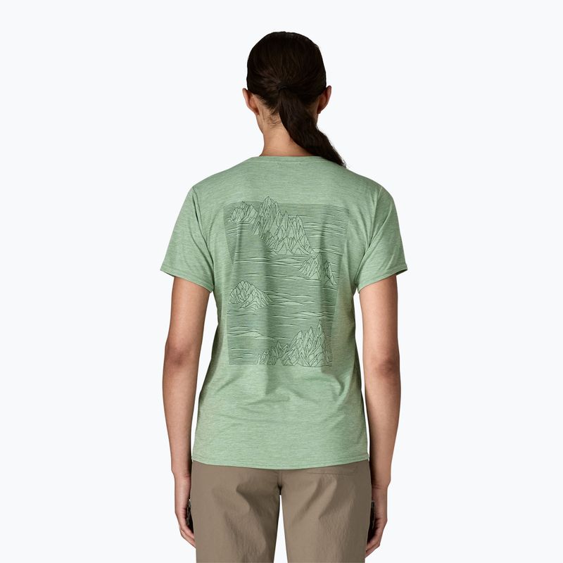 Koszulka damska Patagonia Cap Cool Daily Graphic Shirt strataspire/ellwood green x-dye 3