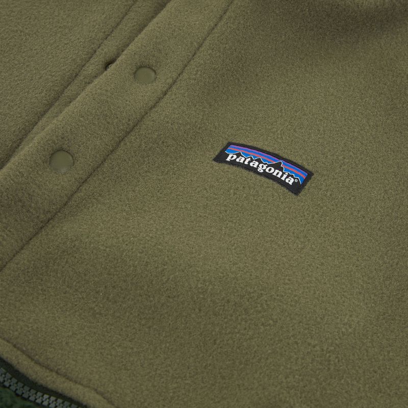 Bluza trekkingowa męska Patagonia Retro Pile 1/2 Snap P/O old growth green 3