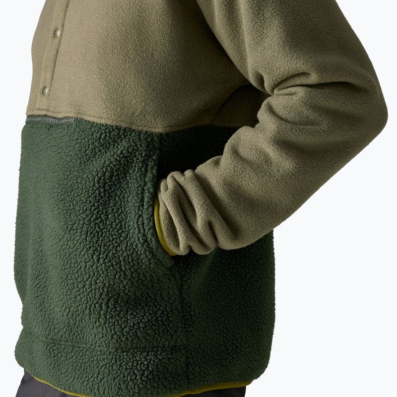 Bluza trekkingowa męska Patagonia Retro Pile 1/2 Snap P/O old growth green 7