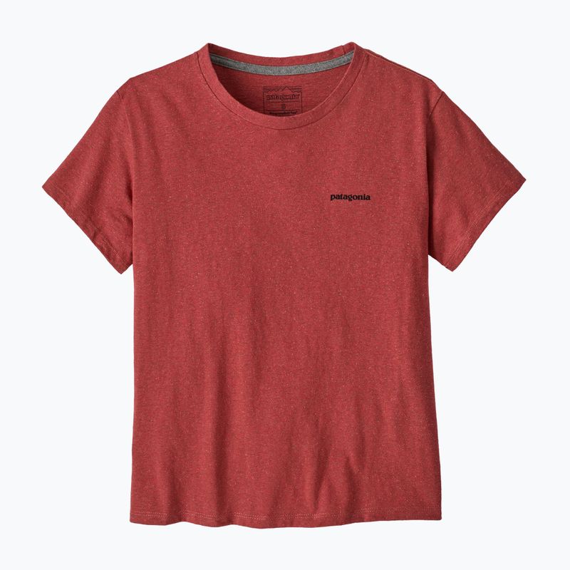 Koszulka damska Patagonia P-6 Logo Responsibili-Tee potters red 3
