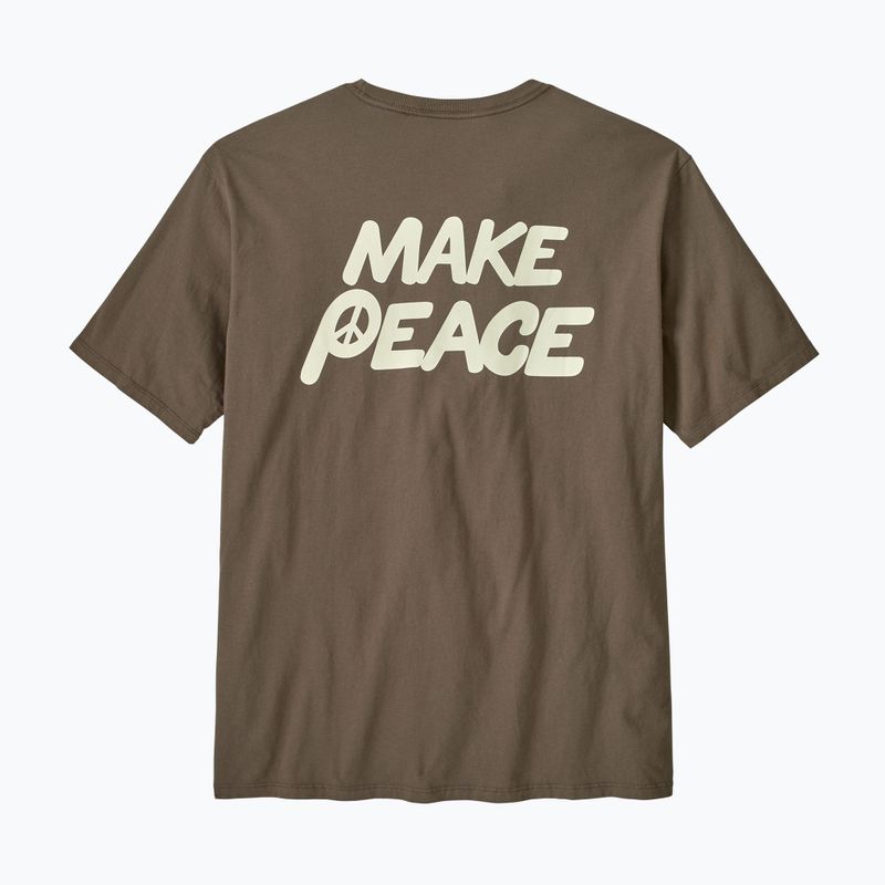 Koszulka męska Patagonia Balance Organic peace seeds/marlow brown 2