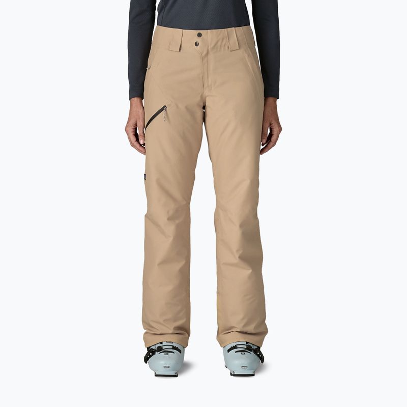 Spodnie narciarskie damskie Patagonia Insulated Powder Town oar tan