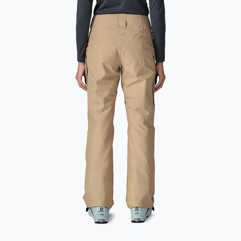Spodnie narciarskie damskie Patagonia Insulated Powder Town oar tan 2