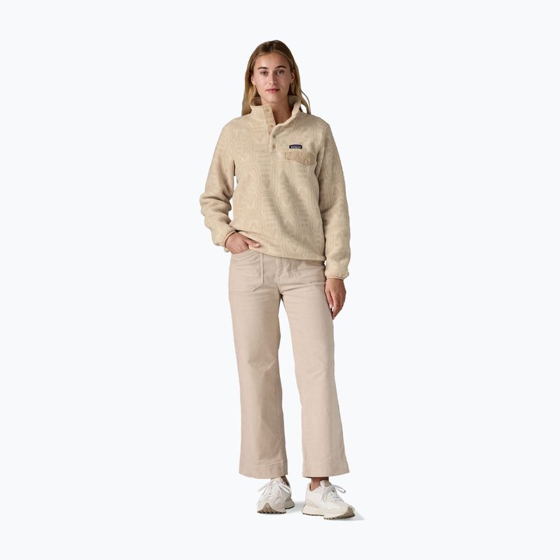 Bluza trekkingowa damska Patagonia LW Synch Snap-T P/O flow: dyno white 2