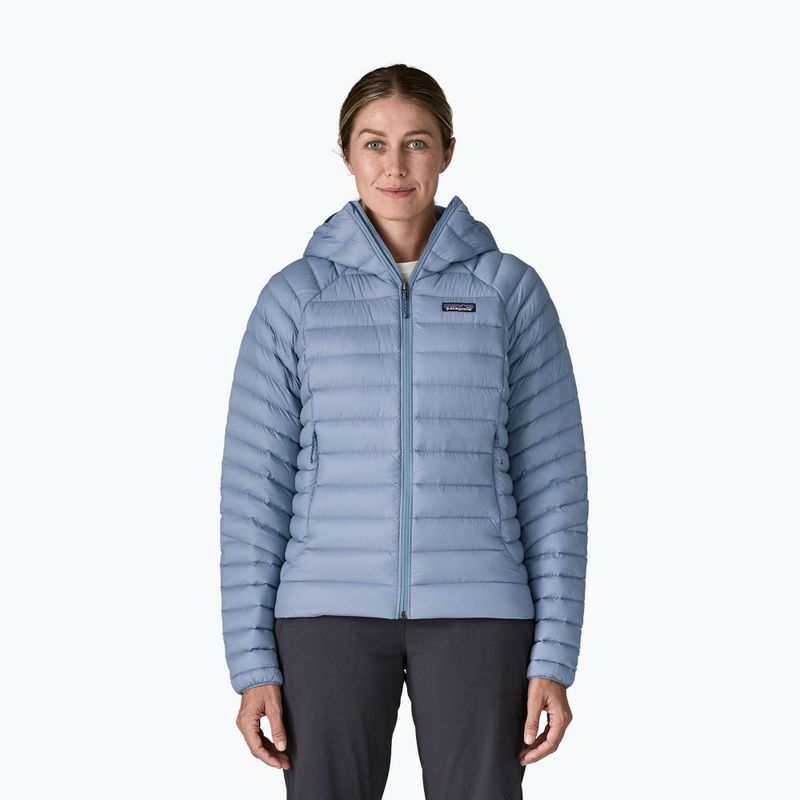 Kurtka puchowa damska Patagonia Down Sweater Hoody barnacle blue
