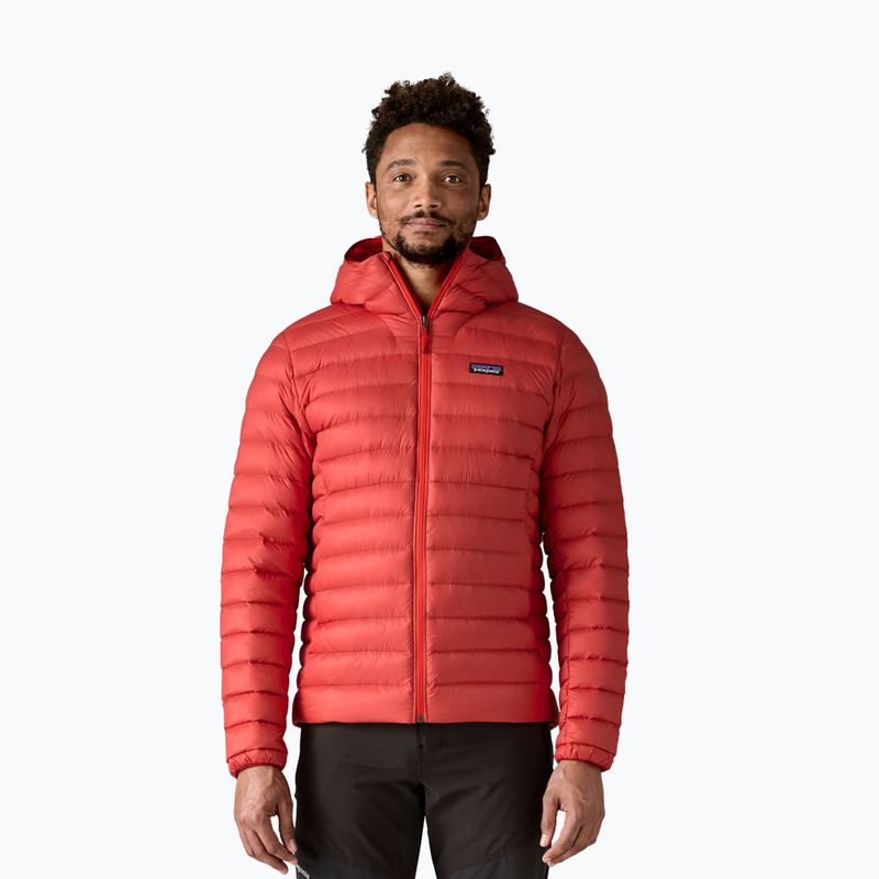 Kurtka puchowa męska Patagonia Down Sweater Hoody amanita red