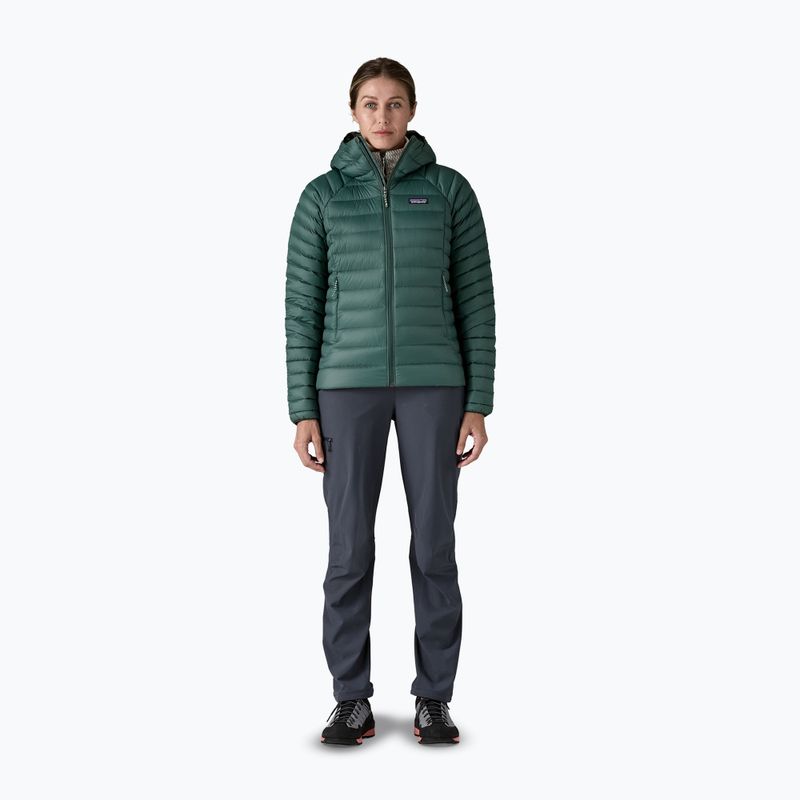 Kurtka puchowa damska Patagonia Down Sweater Hoody cascade green 2