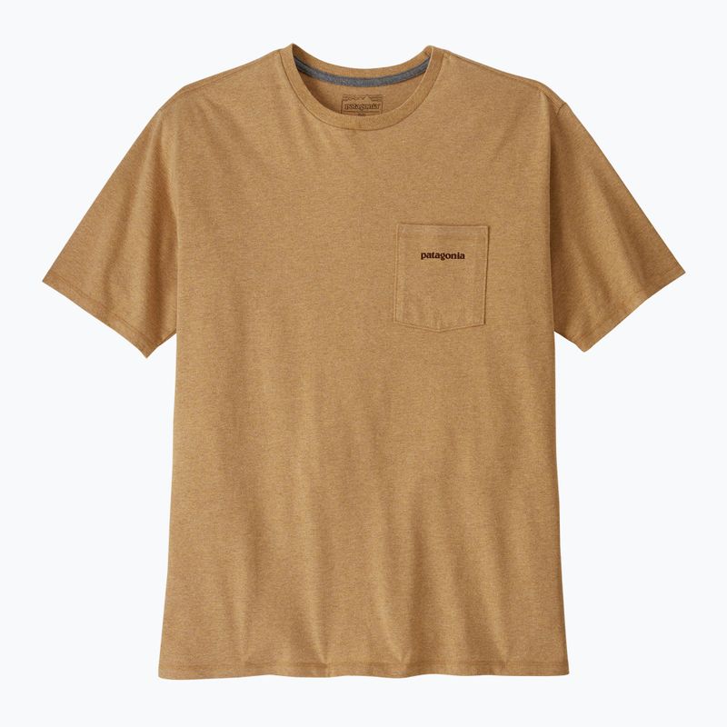 Koszulka męska Patagonia Boardshort Logo Pocket Responsibili talon gold 4