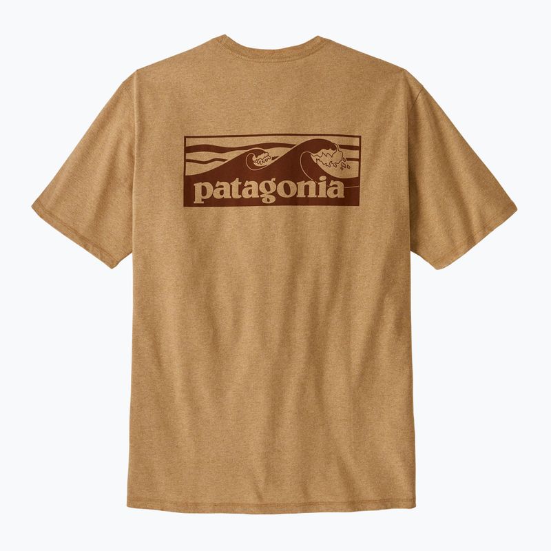 Koszulka męska Patagonia Boardshort Logo Pocket Responsibili talon gold 5