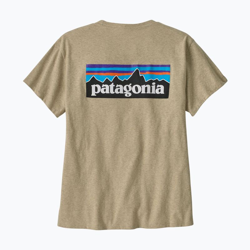 Koszulka damska Patagonia P-6 Logo Responsibili-Tee pumice 2