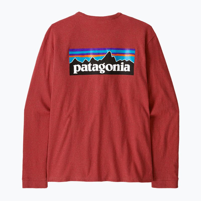 Longsleeve damski Patagonia P-6 Logo Responsibili-Tee potters red 2