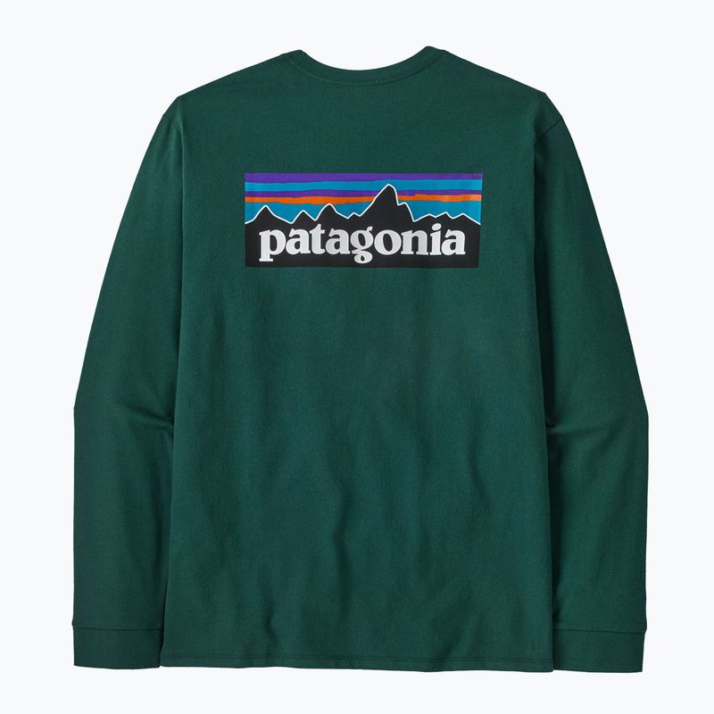 Longsleeve męski Patagonia P-6 Logo Responsibili cascade green 2