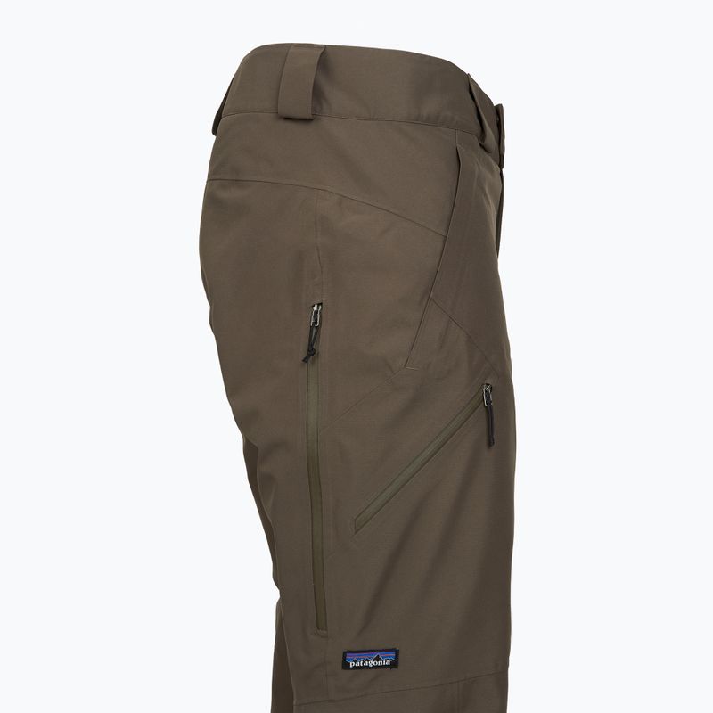 Spodnie narciarskie męskie Patagonia Insulated Powder Town merlow brown 3