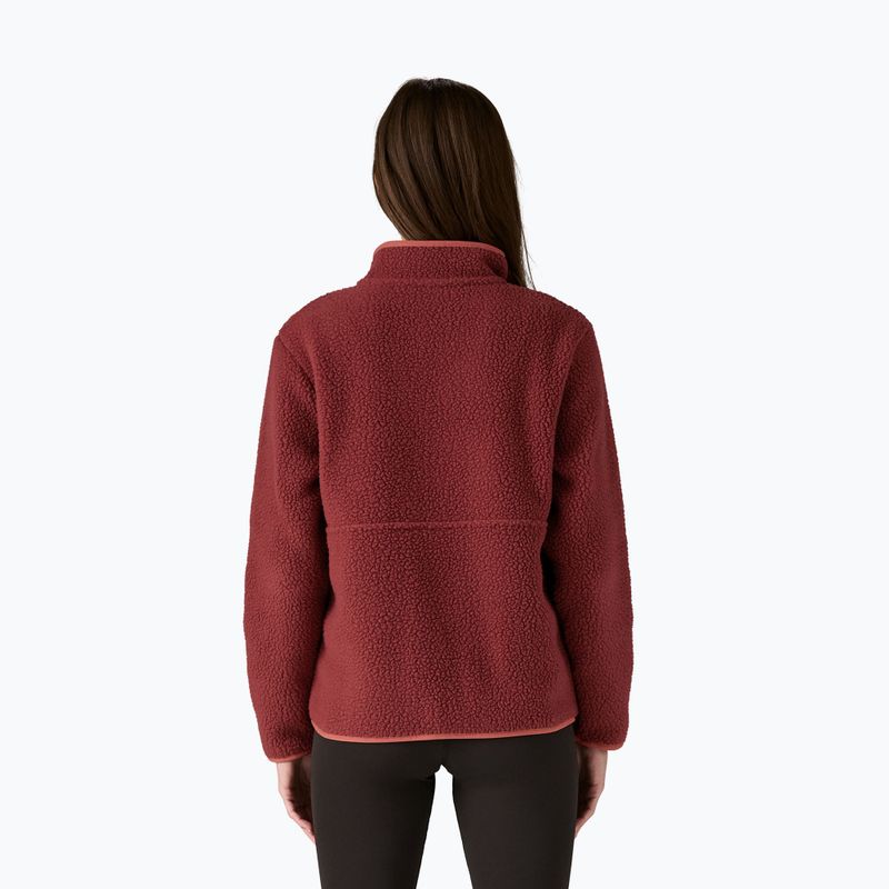 Bluza polarowa damska Patagonia Retro Pile Marsupial sequoia red 2