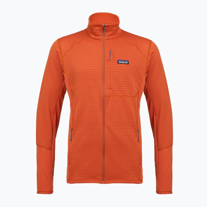 Bluza polarowa męska Patagonia R1 Hybrid coal orange