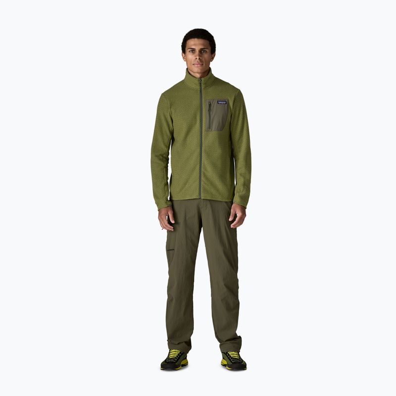 Bluza trekkingowa męska Patagonia R1 Air caper green 2