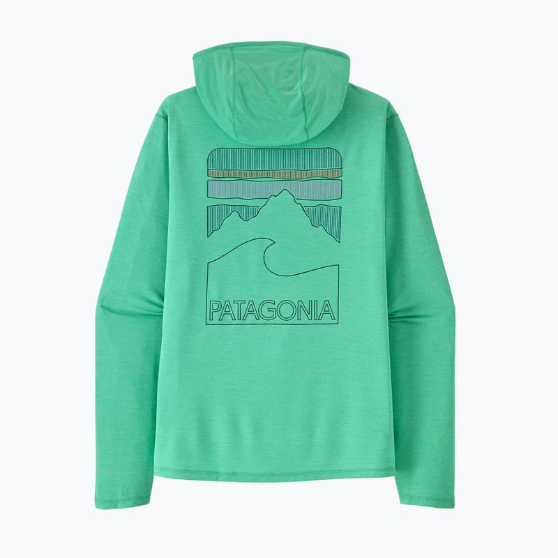 Bluza damska Patagonia Capilene Cool Sun Hoody aqua stone/early teal x-dye 3