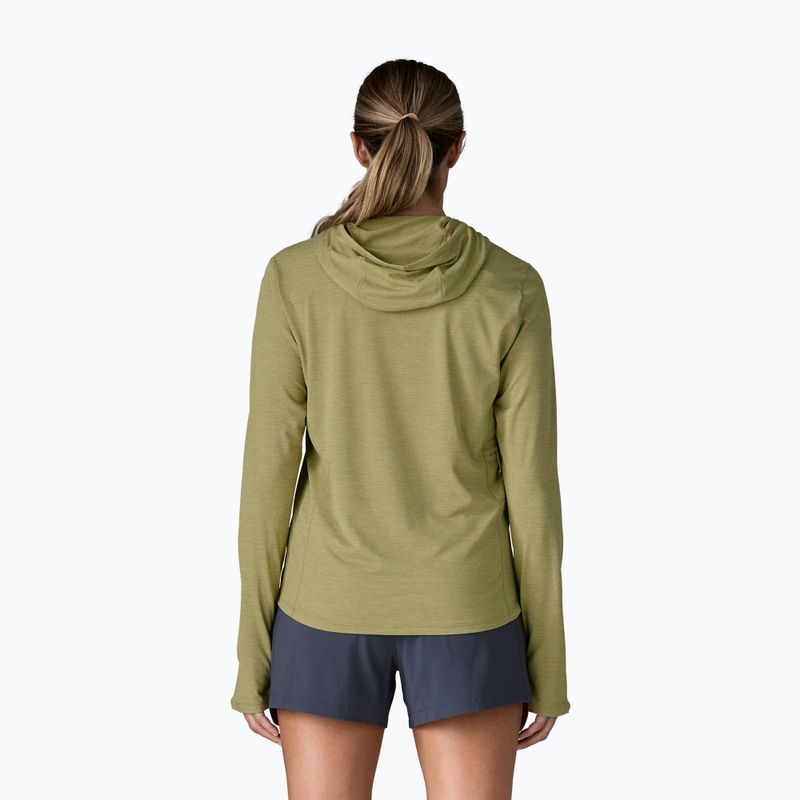 Bluza damska Patagonia Capilene Cool Sun Hoody gumtree green/light gumtree green x-dye 3