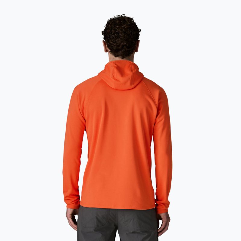 Bluza męska Patagonia R1 Ultralight Hoody coal orange 3