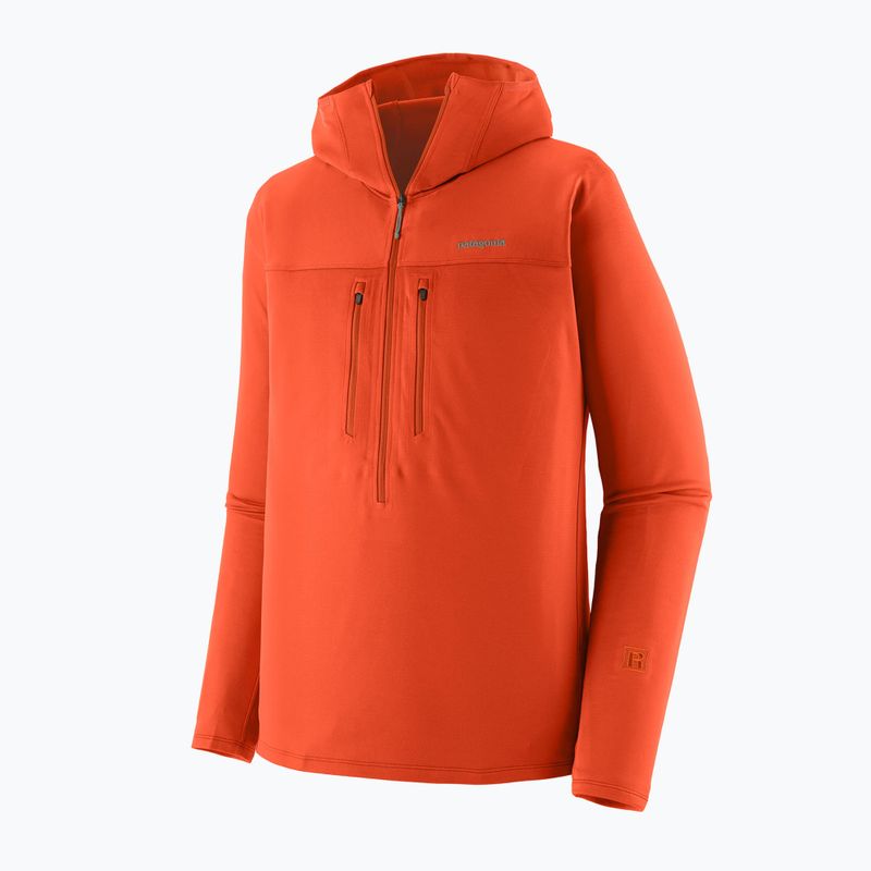 Bluza męska Patagonia R1 Ultralight Hoody coal orange 10