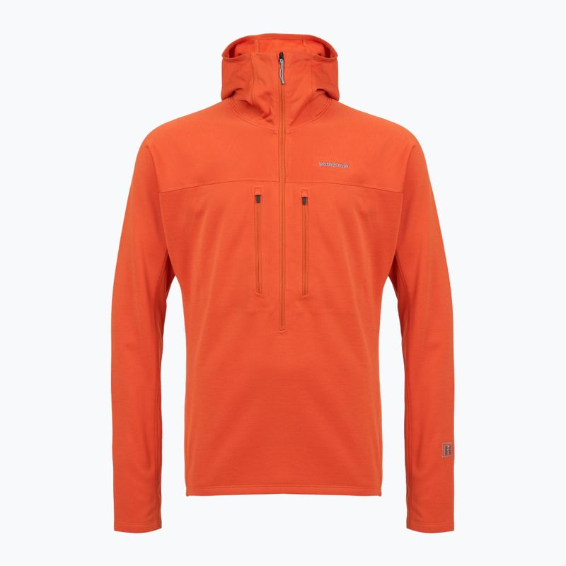 Bluza męska Patagonia R1 Ultralight Hoody coal orange 10