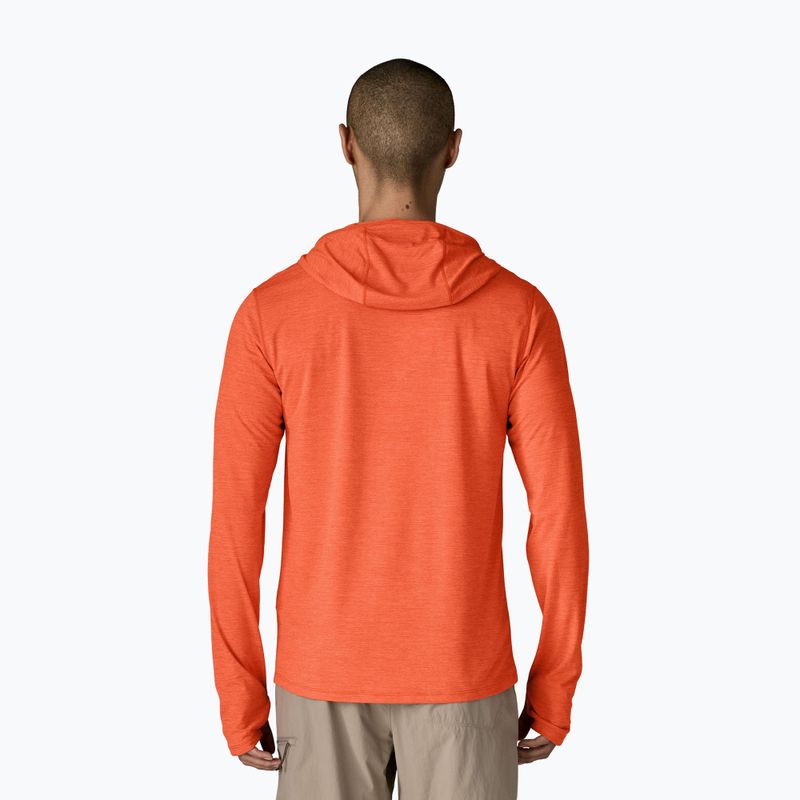 Bluza męska Patagonia Capilene Cool Sun Hoody coal orange/light coal orange x-dye 3