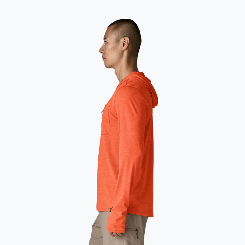 Bluza męska Patagonia Capilene Cool Sun Hoody coal orange/light coal orange x-dye 4