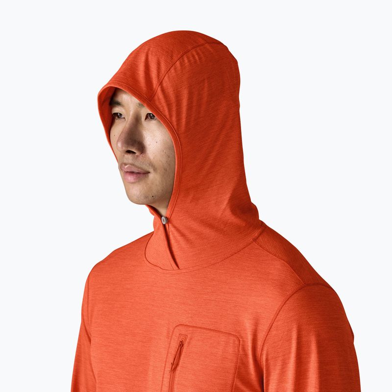 Bluza męska Patagonia Capilene Cool Sun Hoody coal orange/light coal orange x-dye 5