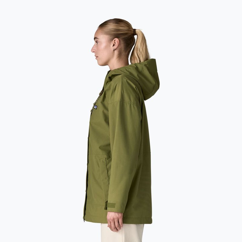 Kurtka przeciwdeszczowa damska Patagonia Outdoor Everyday Rain caper green 5