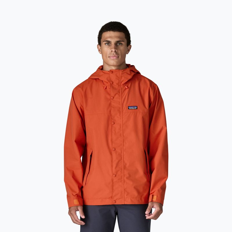 Kurtka przeciwdeszczowa męska Patagonia Outdoor Everyday Rain coal orange