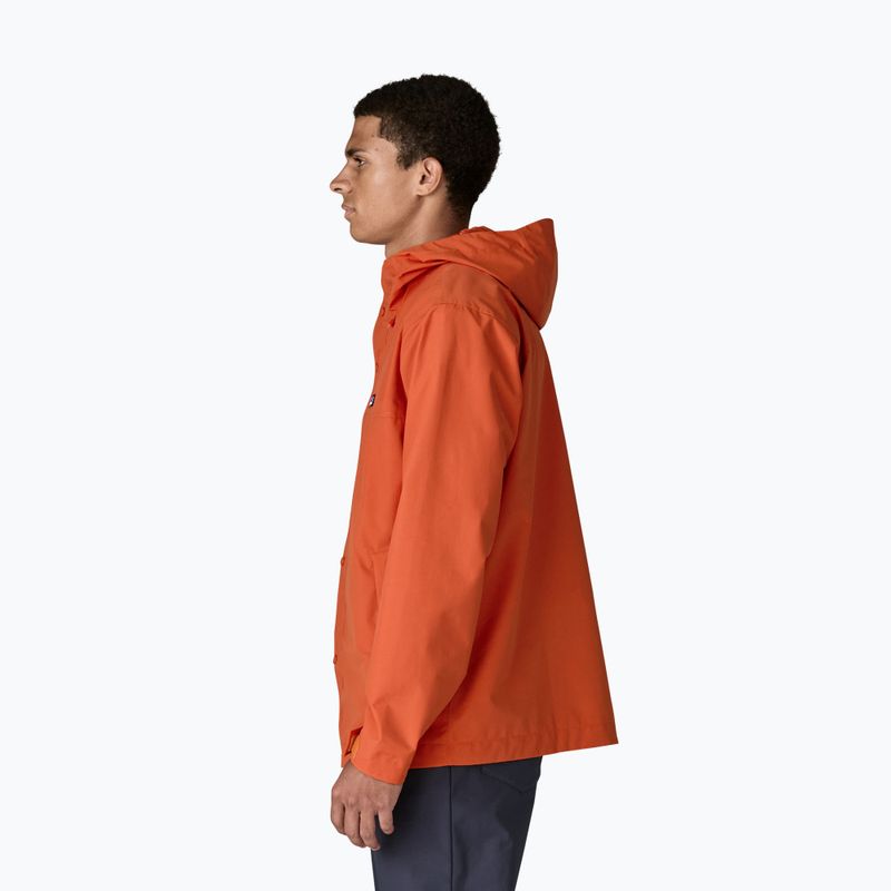 Kurtka przeciwdeszczowa męska Patagonia Outdoor Everyday Rain coal orange 4