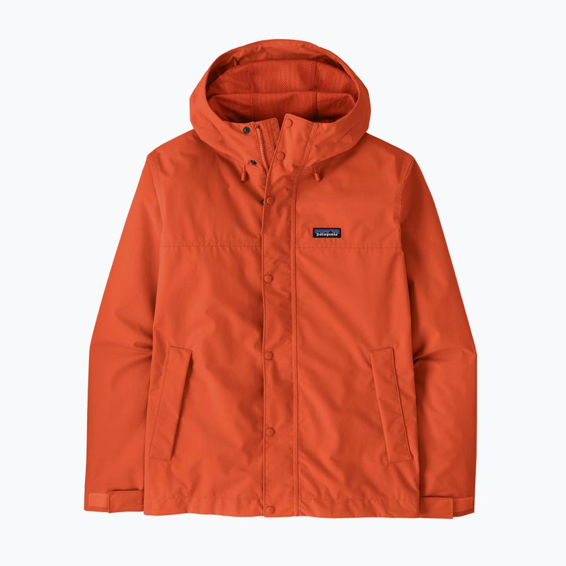 Kurtka przeciwdeszczowa męska Patagonia Outdoor Everyday Rain coal orange 6