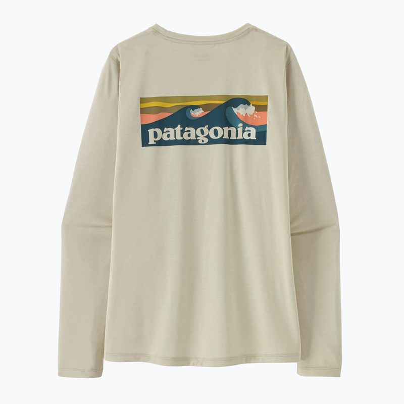Longsleeve damski Patagonia Capilene Cool Daily Shirt - Boardshort Logo dyno white 2