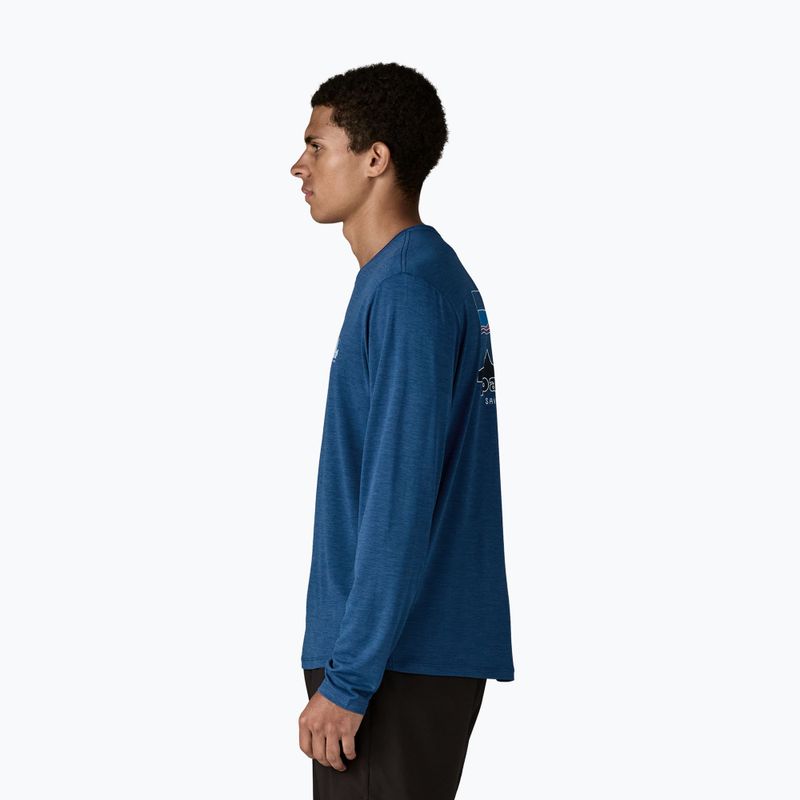 Longsleeve męski Patagonia Capilene Cool Daily - '73 Skyline clement blue/light clement blue x-dye 4