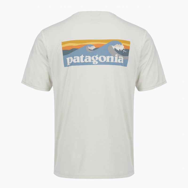 Koszulka męska Patagonia Capilene Cool Daily - Boardshort Logo dyno white 2
