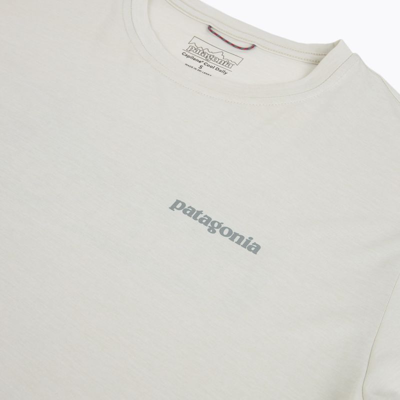 Koszulka męska Patagonia Capilene Cool Daily - Boardshort Logo dyno white 3