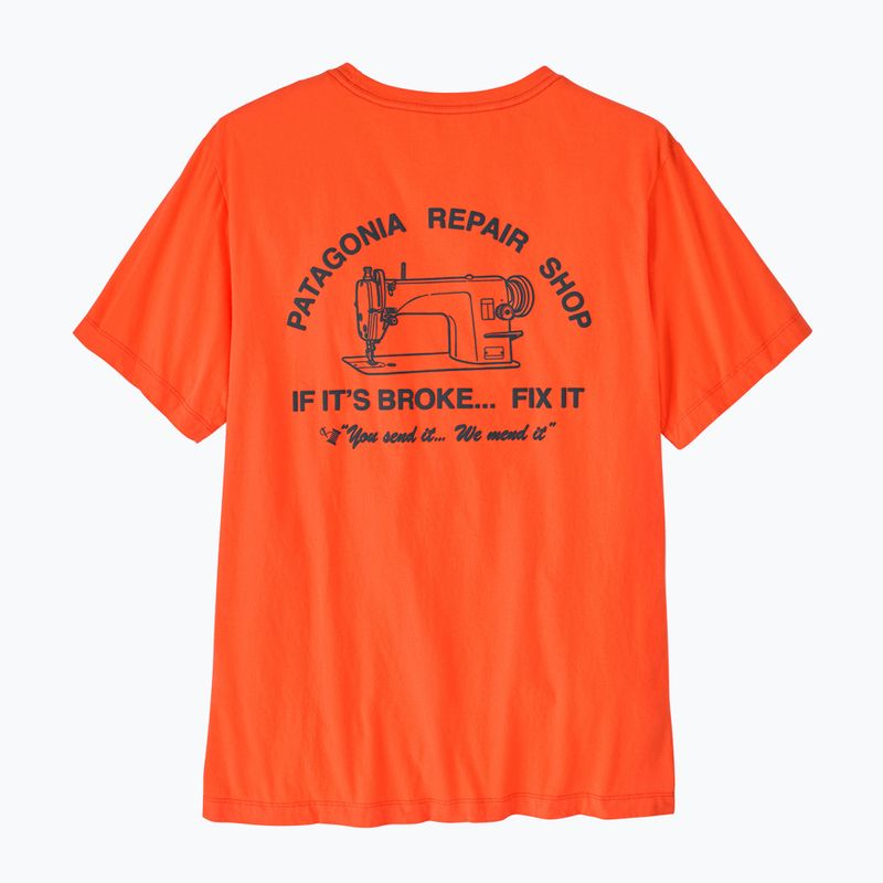 Koszulka męska Patagonia Repair Shop orange peel 2