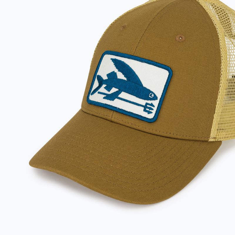 Czapka z daszkiem damska Patagonia Flying Fish LoPro Trucker flying fish fork/bobcat brown 3