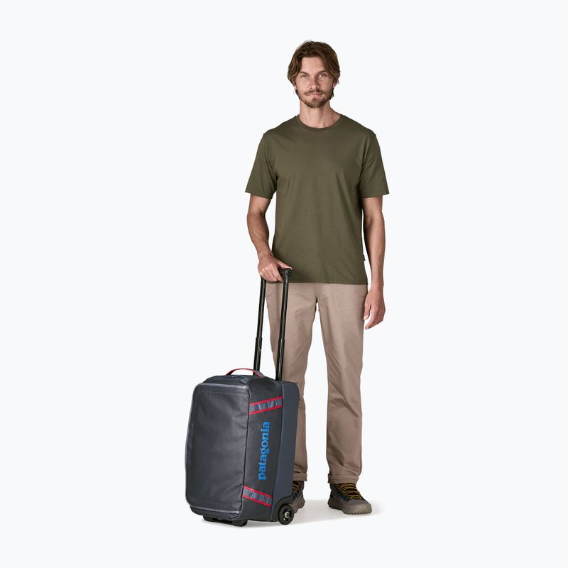 Torba podróżna Patagonia Black Hole Wheeled Duffel 40 l smolder blue/amanita red 4