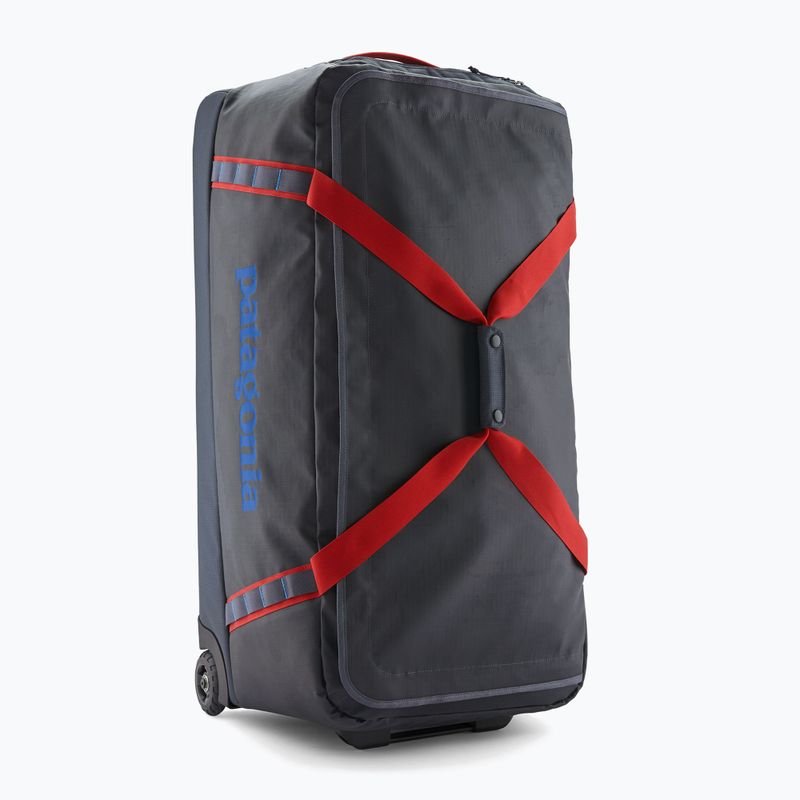 Torba podróżna Patagonia Black Hole Wheeled Duffel 100 l smolder blue/amanita red