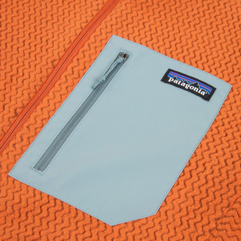 Bluza trekkingowa męska Patagonia R1 Air coal orange 3