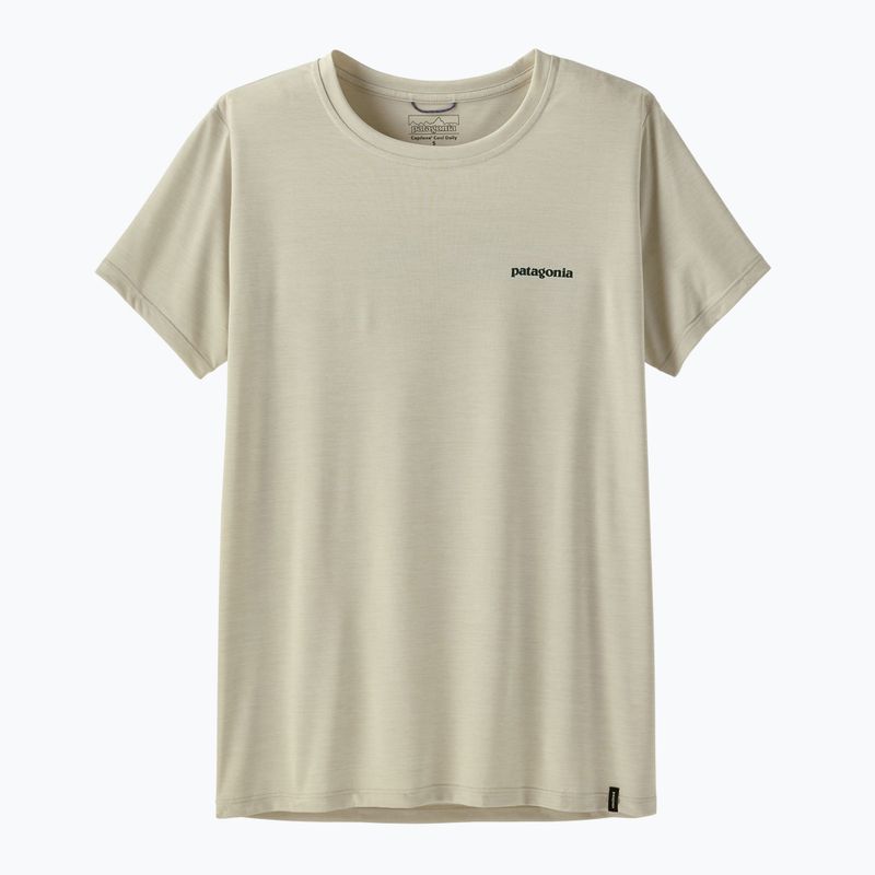 Koszulka damska Patagonia Capilene Cool Daily Shirt - Boardshort Logo dyno white 5