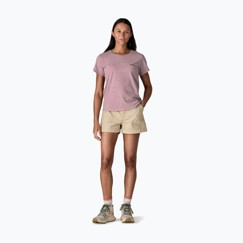 Koszulka damska Patagonia P-6 Logo Responsibili-Tee qulet violet 2