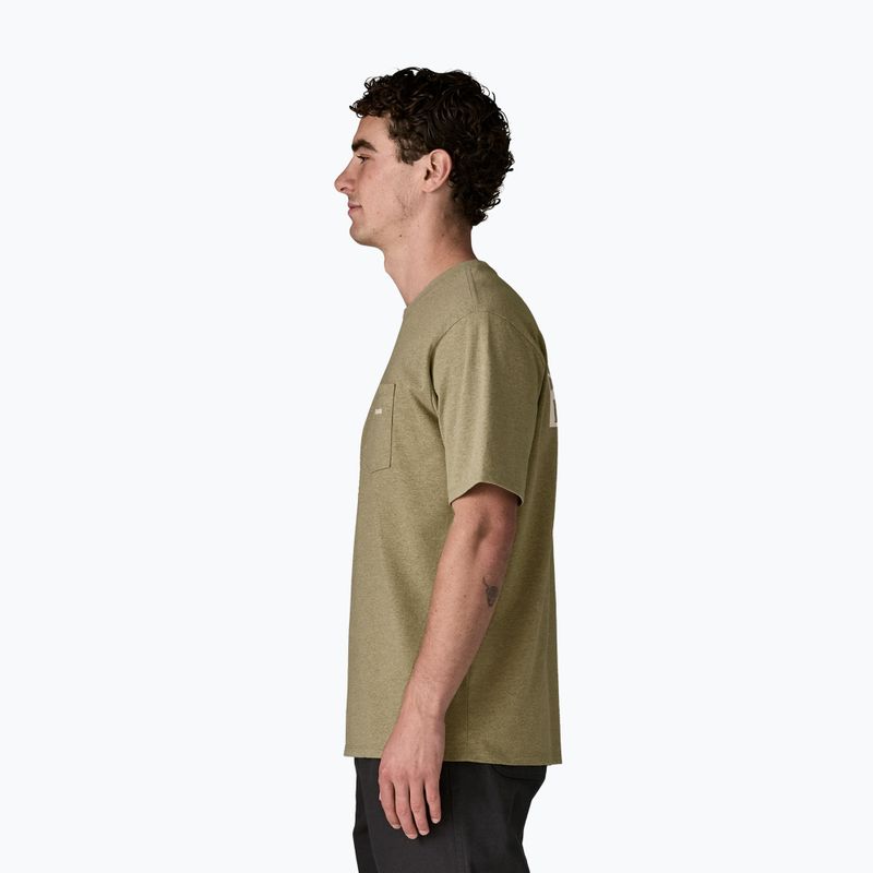 Koszulka męska Patagonia Boardshort Logo Pocket Responsibili gumtree green 4