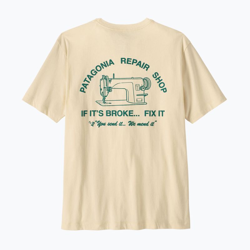 Koszulka męska Patagonia Repair Shop undyed natural 2